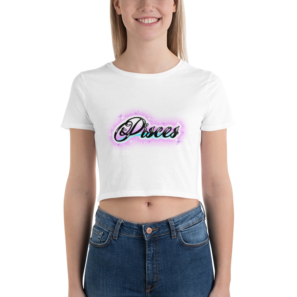Pisces the Fishes Crop Tee